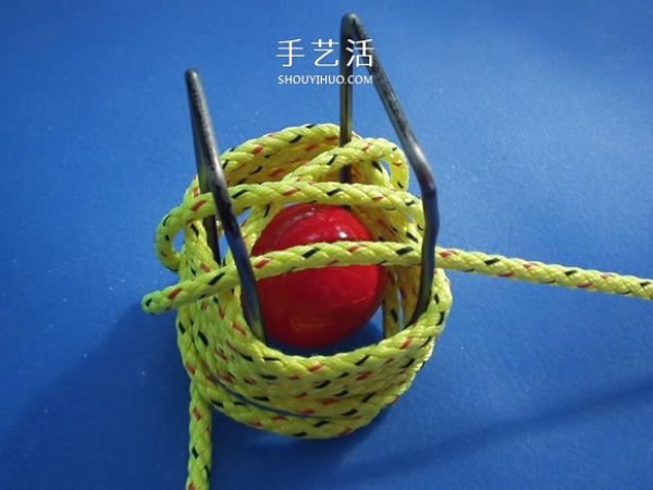 How to knit a sphere with rope, how to knit a small ball pendant with rope