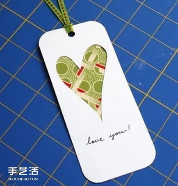 DIY love bookmarks for loversHomemade Valentines Day Bookmark Illustration