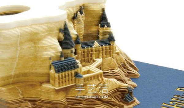 Quick collection for Harry Potter fans! Hogwarts Castle paper sculpture note paper