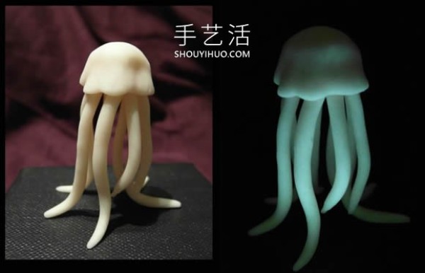 Illustrated tutorial on how to make your own realistic clay jellyfish