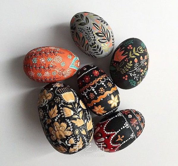 Wooden Easter eggs with the fragrance of birds and flowers! Full of Uzbek style