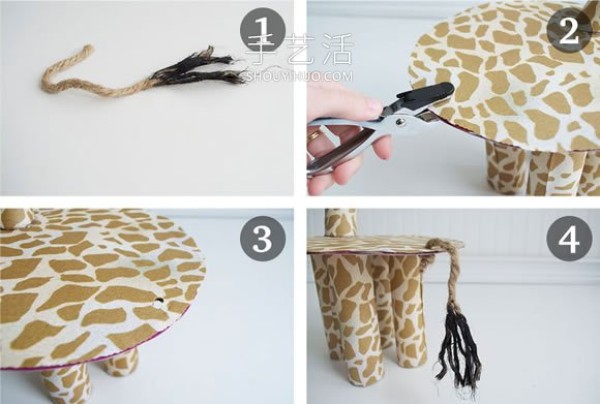 How to make your own giraffe cake stand, beautiful and environmentally friendly! 