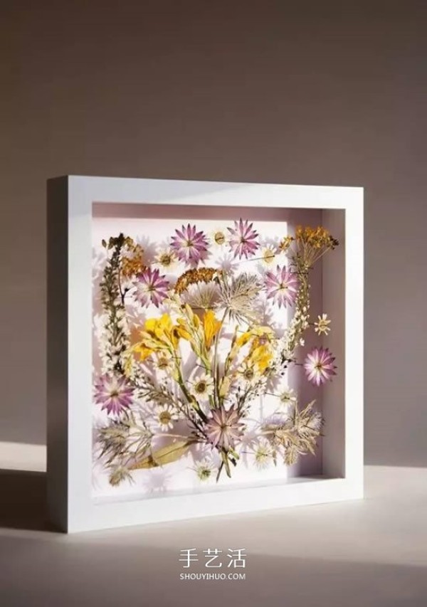 Use pressed flowers to retain the beauty of spring! Dried flower making and pressed flower decorative painting DIY