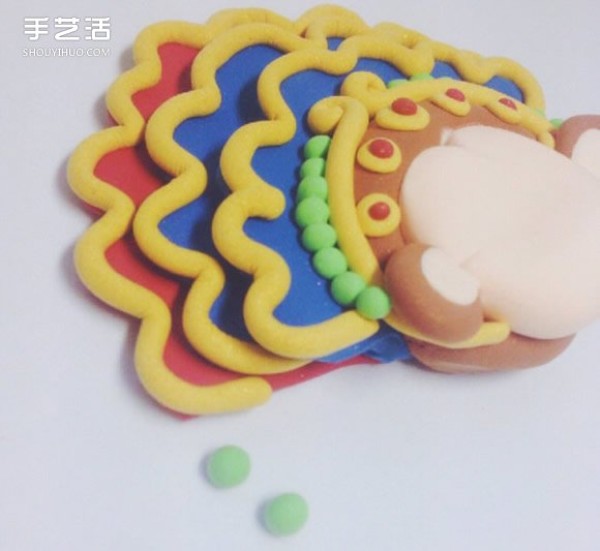 Ultra-light clay Monkey King pendant DIY to make super cute opera style