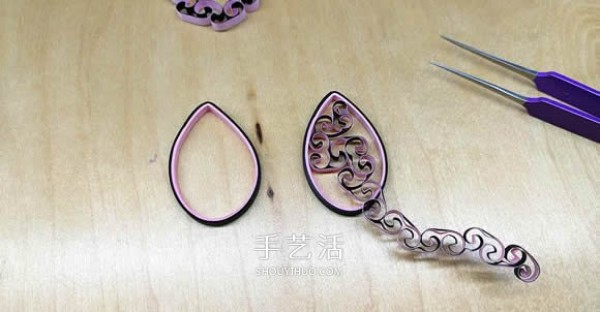 Video tutorial on how to make simple homemade quilled paper earrings