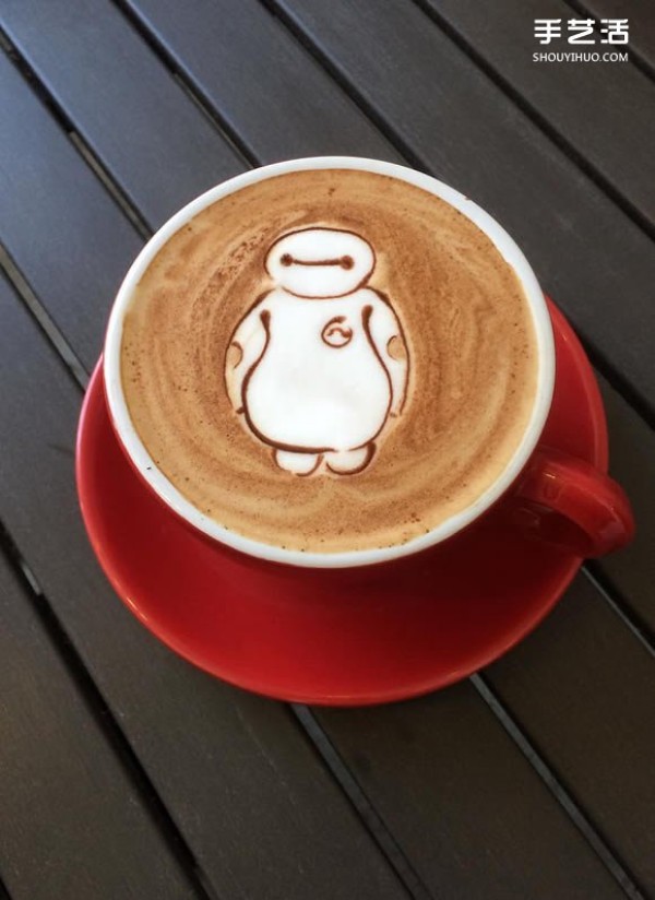 The work of a latte art expert who brings coffee latte art to its fullest