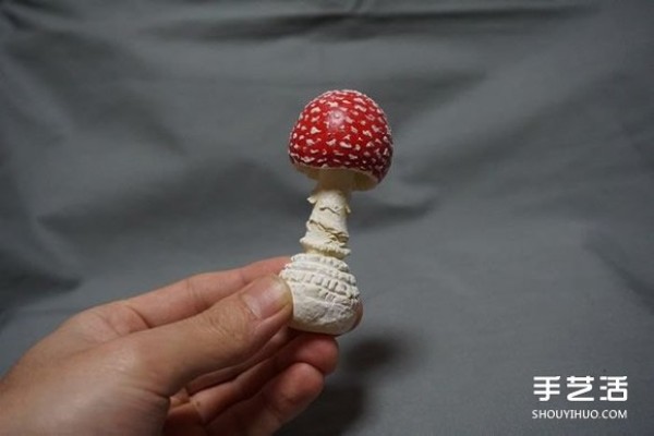 Appreciation of realistic clay mushroom works, it looks so healing! 