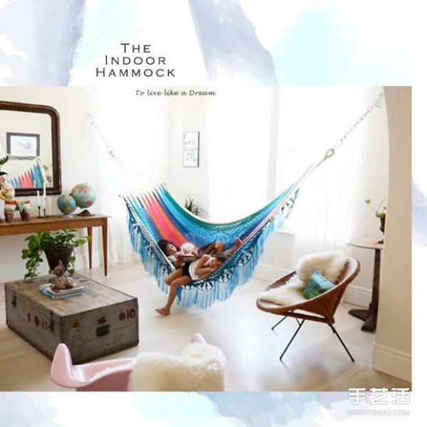 A dream-like lazy life: Just install a hammock indoors! 