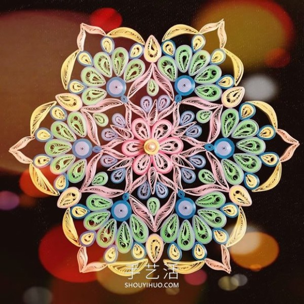 Symbolizes good luck and good luck! Tutorial on making paper mandala flowers