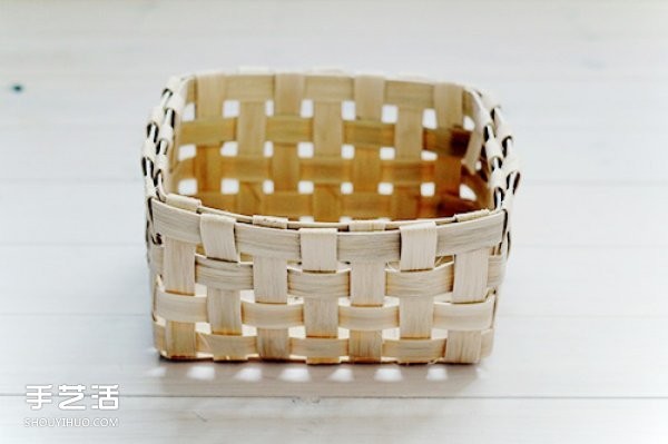 Ratan storage basket tutorial, detailed explanation of handmade rattan storage basket, DIY illustration