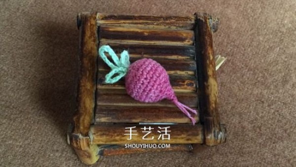 How to crochet radish with a simple method of crocheting water radish with illustrations