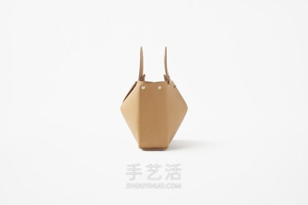 DIY flat to three-dimensional bag style! Fold leather into a handbag mai