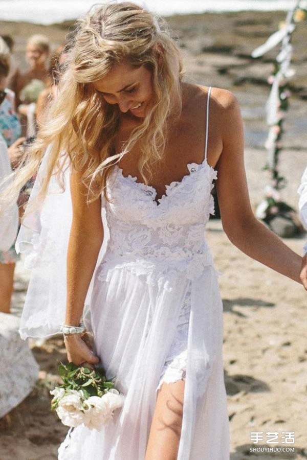 Niche wedding dress brand Grace Loves Lace white lace dress