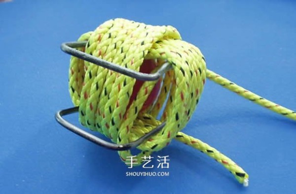 How to knit a sphere with rope, how to knit a small ball pendant with rope