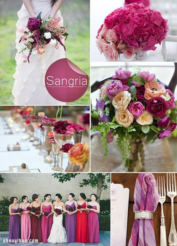 10 super beautiful wedding decoration color matching DIY