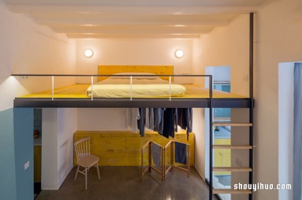 Spanish minimalist design apartment with spacious penetration and flexible change