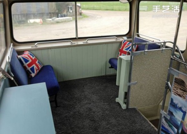 A scrapped double-decker bus was transformed into a real motel