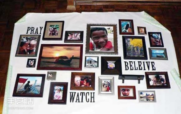 Tips on how to quickly and accurately complete a photo wall