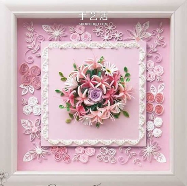 Its so beautiful! A collection of pictures of handmade three-dimensional paper flower works