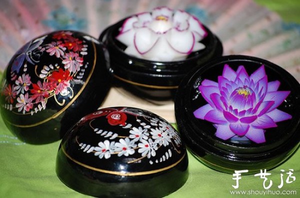 Thai traditional handicraft soap flowers