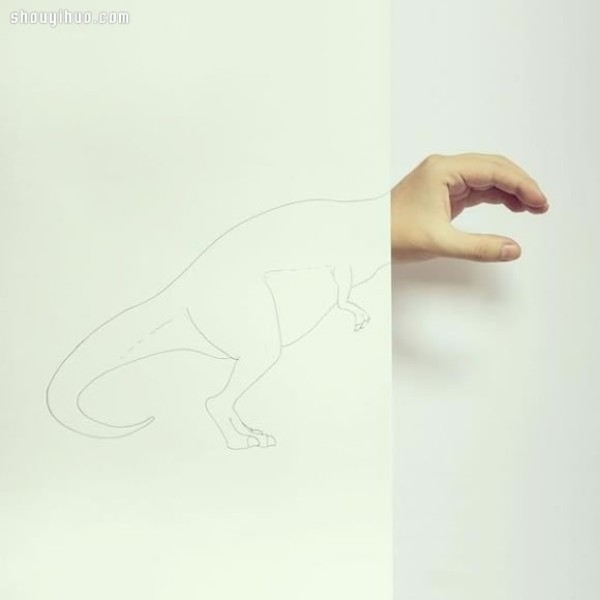 Finger and simple illustration combined to DIY playful and fun painting