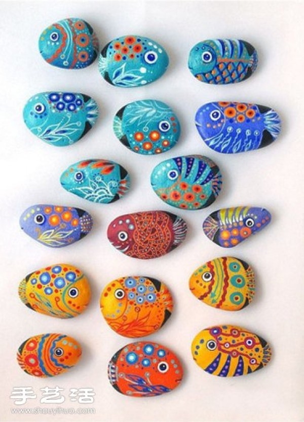 Exquisite cobblestone painting handicrafts, I really want to collect them all! 