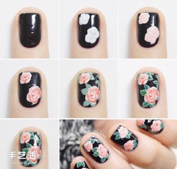 Fancy manicure picture tutorial, fashionable summer manicure style picture