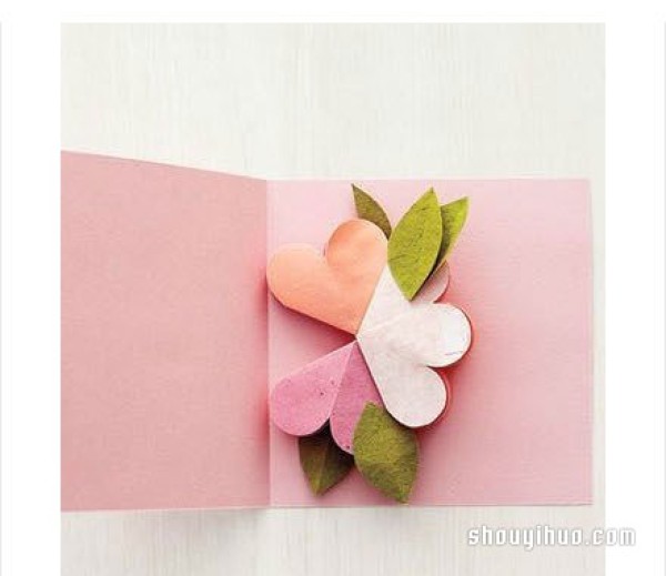 How to make a petal greeting card: How to make a petal greeting card by cutting paper by hand