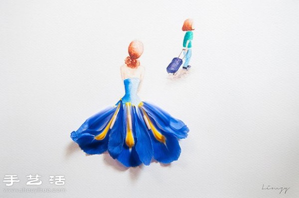 Creative DIY: Flowers + paintings tell the story of mothers life