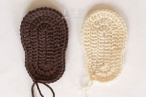 UGG style baby shoe knitting method crochet warm baby shoes