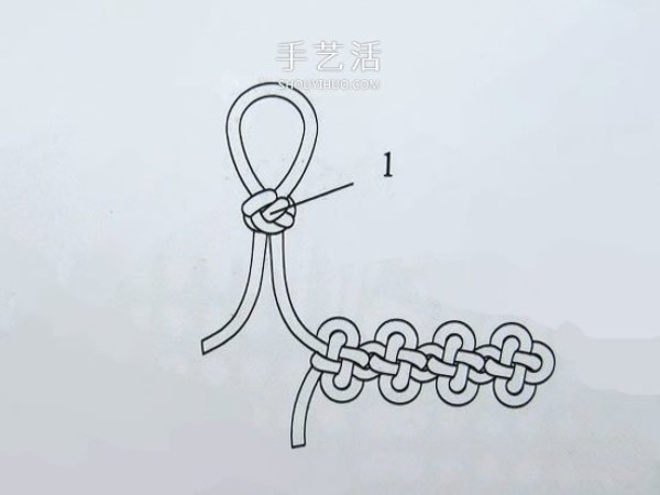 Illustrated steps for weaving a Ruyi fan, how to make a handmade Ruyi fan with Chinese knots