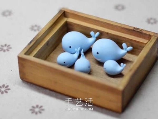 Tutorial on how to make hand-made whale gifts with ultra-light clay