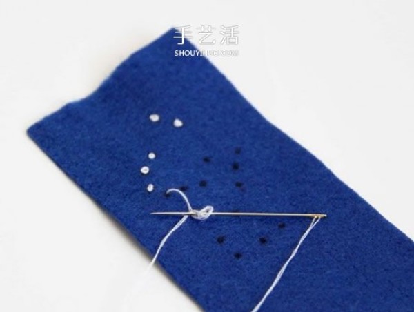 Love the beautiful starry sky! How to make handmade fabric starry sky wristband