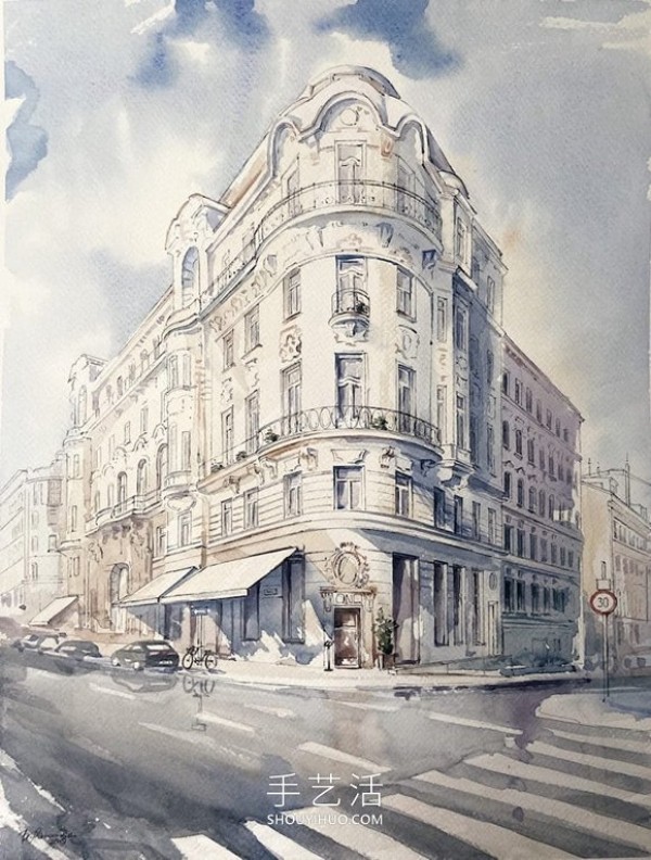 Exquisite watercolor captures the magic of strolling through Europes ancient cities