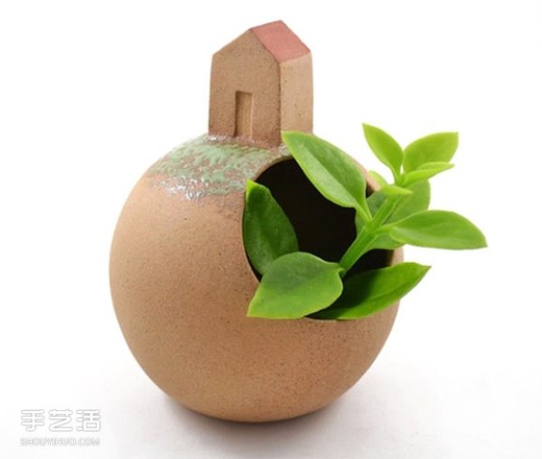 Handmade mini flower pots, small and cute ceramic handicrafts