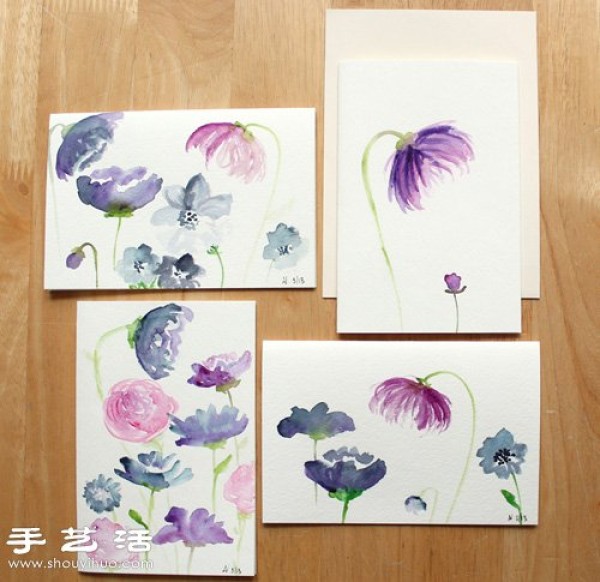 Watercolor Tutorial: Teach you how to paint various beautiful flowers in watercolor