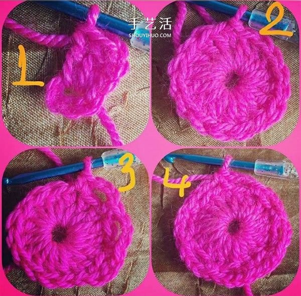 How to crochet three-dimensional flowers and a tutorial on how to crochet three-dimensional flowers