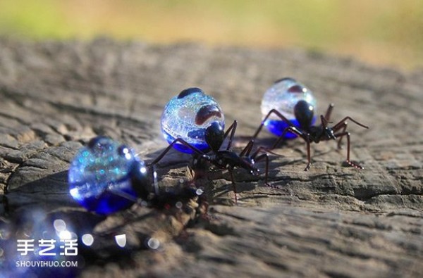 Tiny brilliant luster! Glass insect sculpture that tests your eyesight and skill