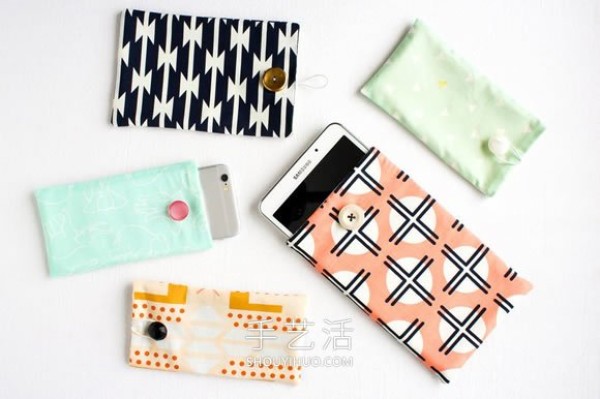 Made in the same way as homemade fabric cell phone cases, tablet and laptop cases! 