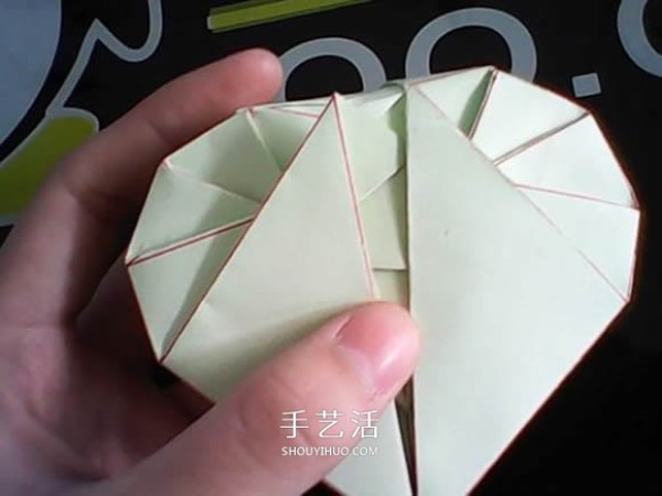 Valentines Day Gift Box Origami Tutorial How to Fold a Heart Carton with Lid