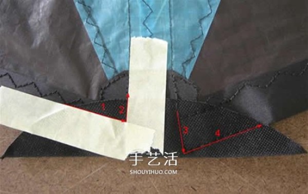 Teach you step by step! The production method and process of tumbling stunt kite