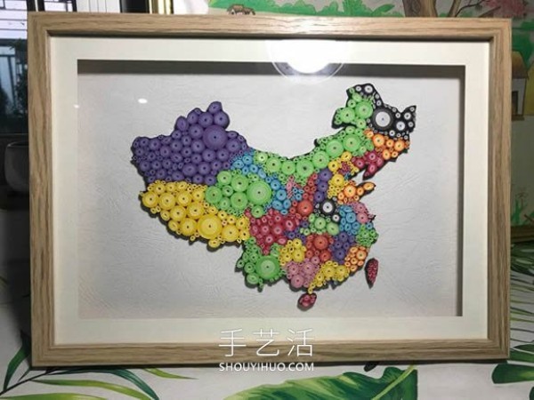 Tutorial on how to make hand-made Chinese map decorations from paper