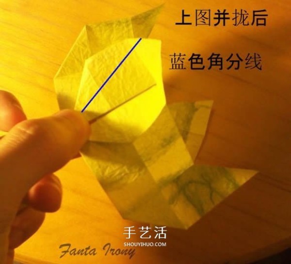 How to fold a Korean-style rose gift box, including the folding method of the lid and box body