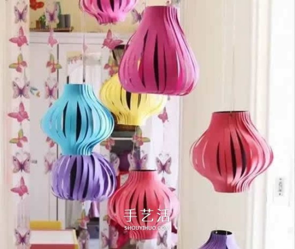 Tutorial on how to make handmade lanterns from cardboard, how to make simple lanterns for children