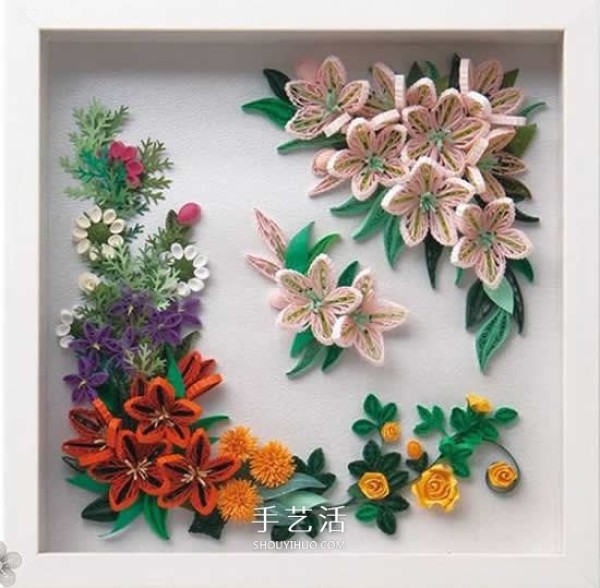 Its so beautiful! A collection of pictures of handmade three-dimensional paper flower works