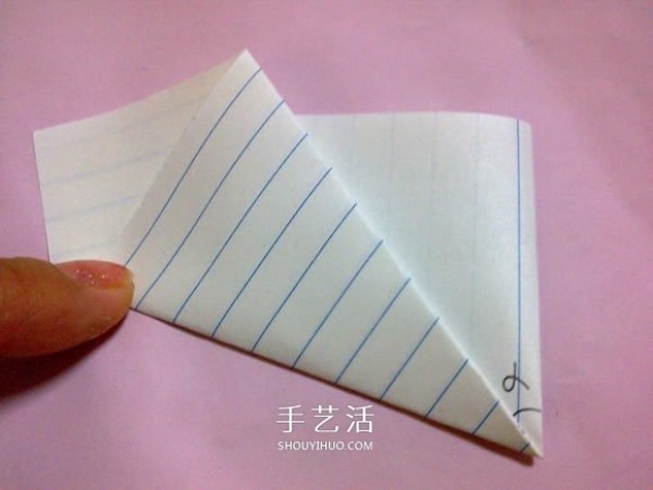 Illustration of how to fold a five-petal rose, it looks better than a Kawasaki rose! 