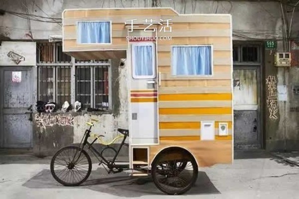 Shocked! I can’t afford to drive a car or RV, but I also have a bicycle RV! 