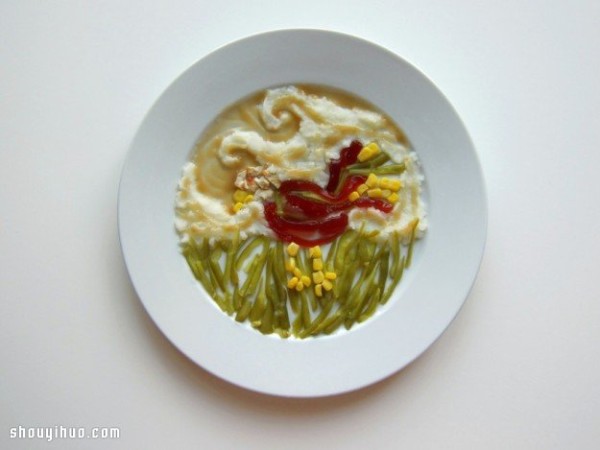 DIY artistic food presentation based on the painting style of a well-known artist