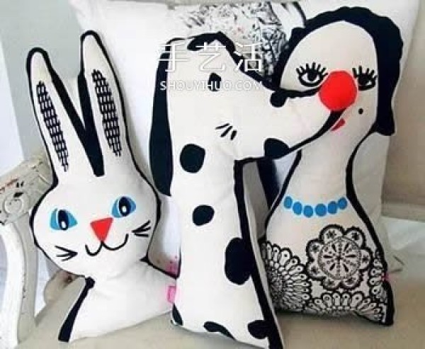 Rags or old T-shirts can be made into beautiful pillows and puppets