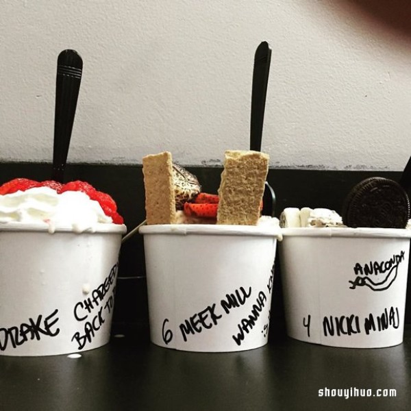 You can only get the rolled ice cream in New Yorks Chinatown after a long queue